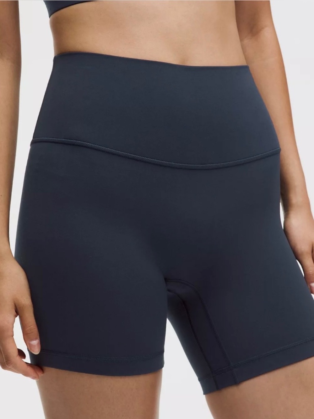 Lululemon Align Bike Short 6” inseam, True Navy, Size 4